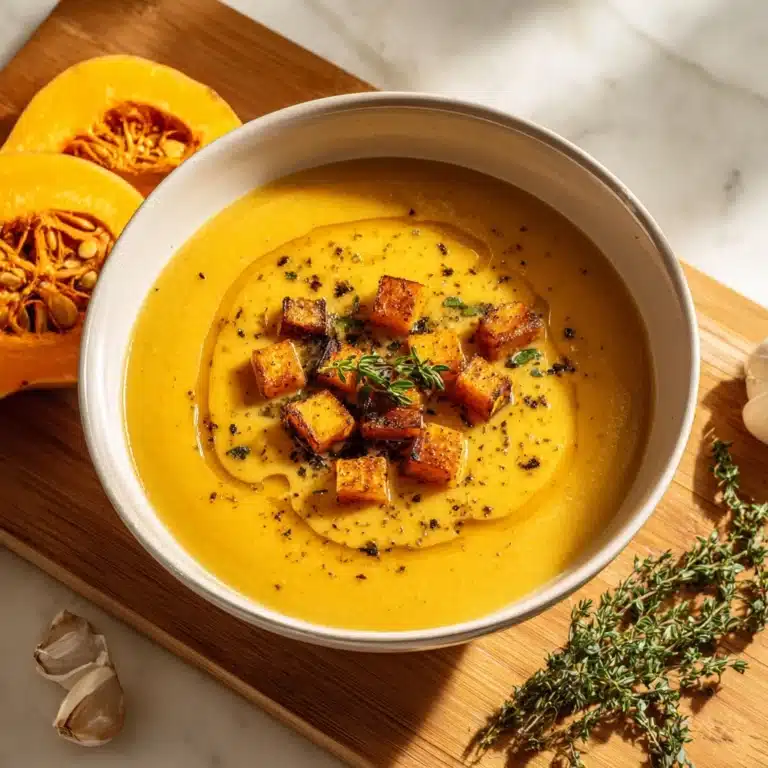 Roasted Butternut Squash Soup Recipe