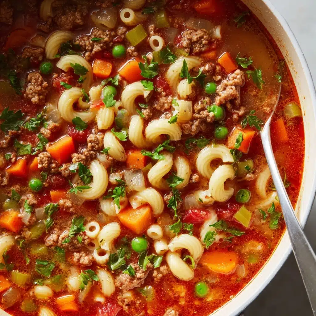 Beef and Macaroni Soup Recipe