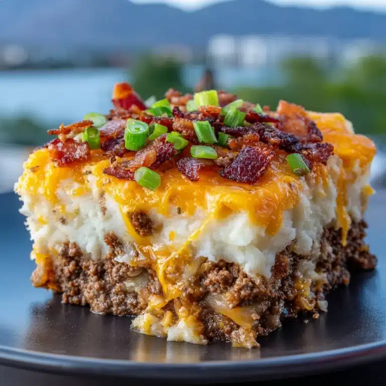 Cheesy Loaded Meatloaf Casserole Recipe