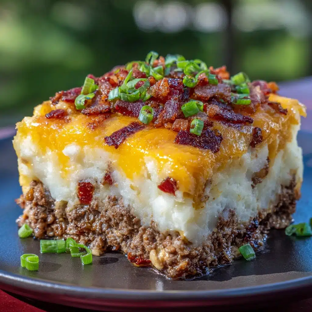 Cheesy Loaded Meatloaf Casserole Recipe - Recipe Image