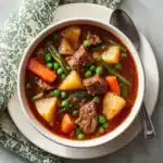My Mom’s Old-Fashioned Vegetable Beef Soup Recipe