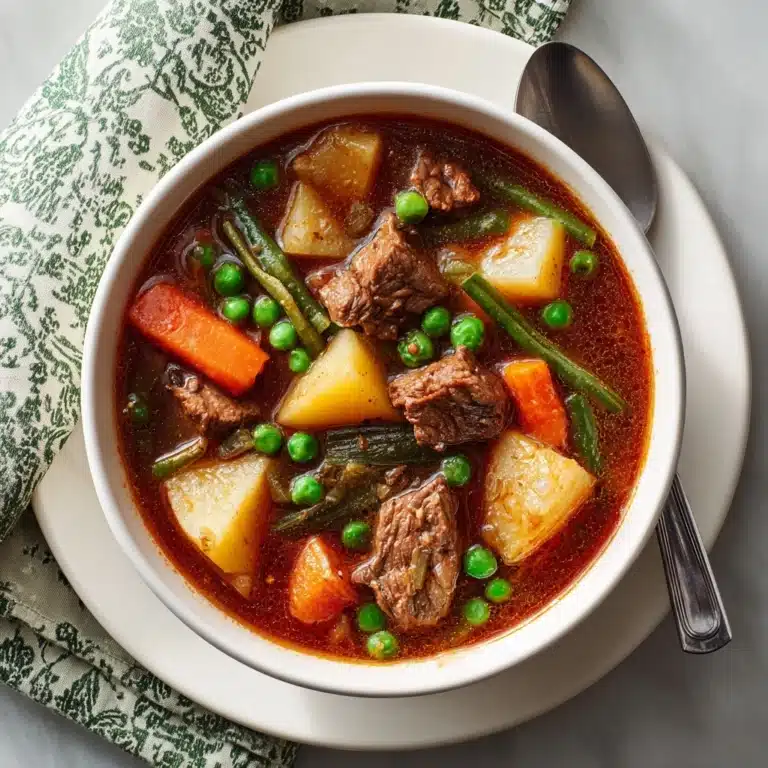 My Mom’s Old-Fashioned Vegetable Beef Soup Recipe