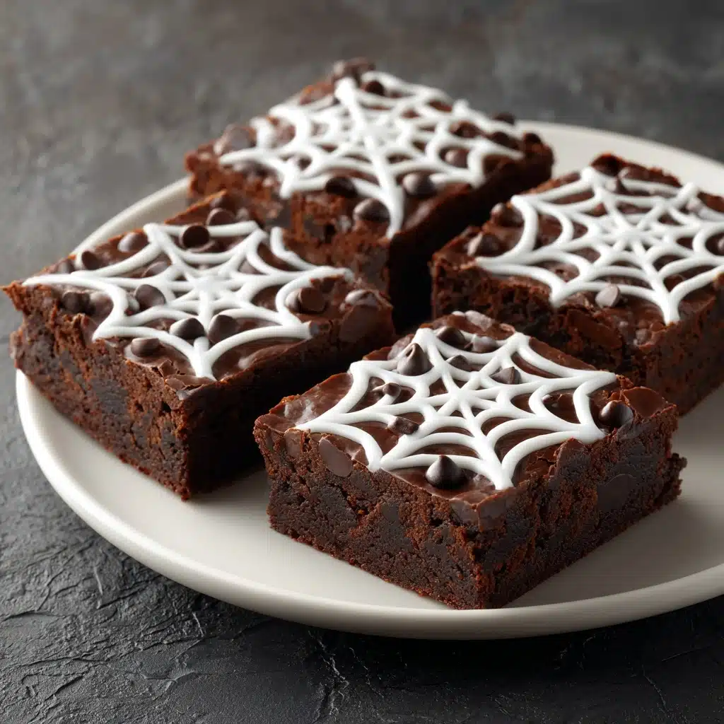 Spider Web Halloween Brownies Recipe