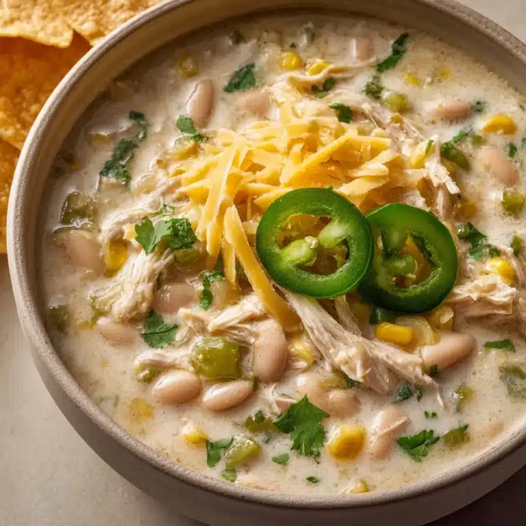 Creamy Crockpot White Chicken Chili Recipe