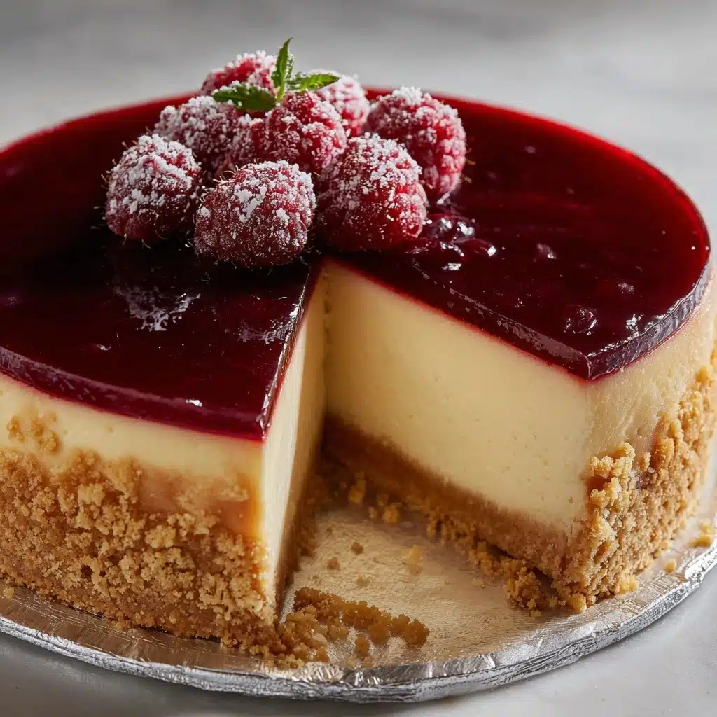 Tall and Creamy New York Cheesecake Recipe - Recipe Image