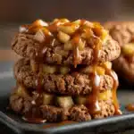 Caramel-Drizzled Apple Cinnamon Cookies Recipe