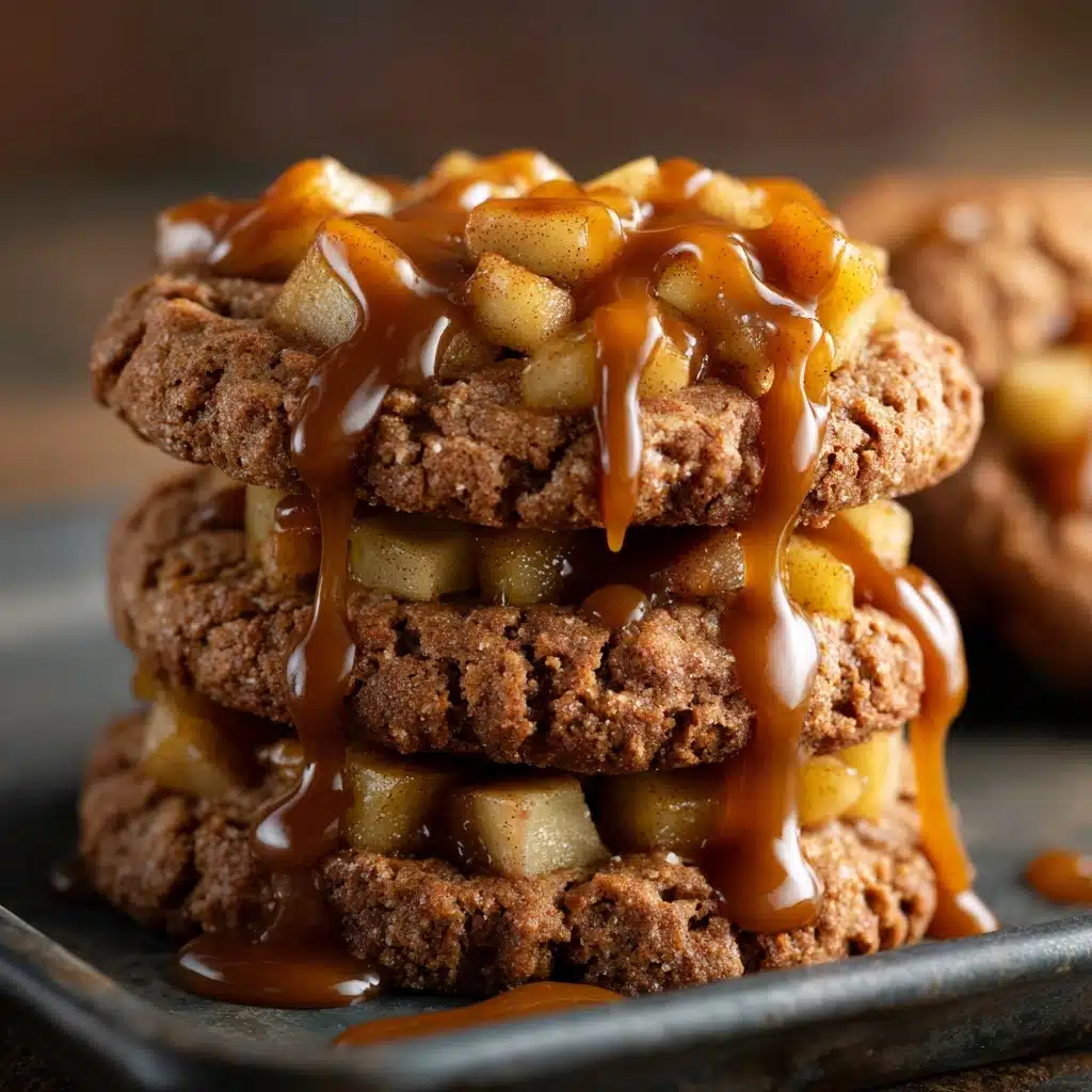 Caramel-Drizzled Apple Cinnamon Cookies Recipe
