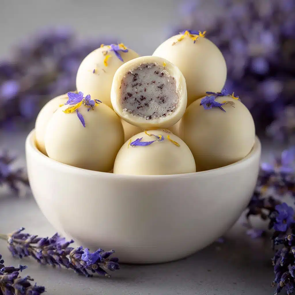 Honey Lavender White Chocolate Truffles Recipe - Recipe Image