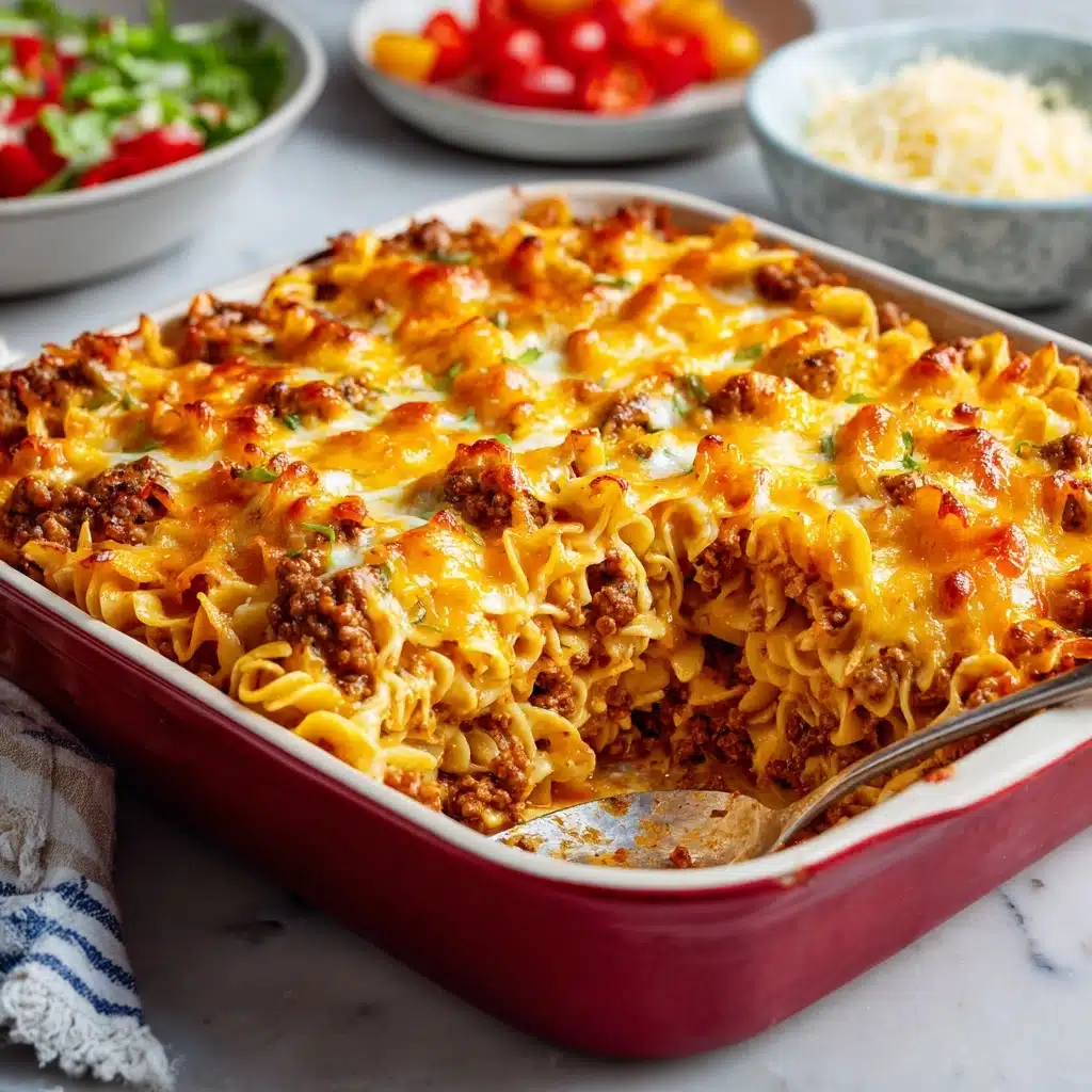 Hearty Homestyle Beef and Noodle Bake Recipe - Recipe Image