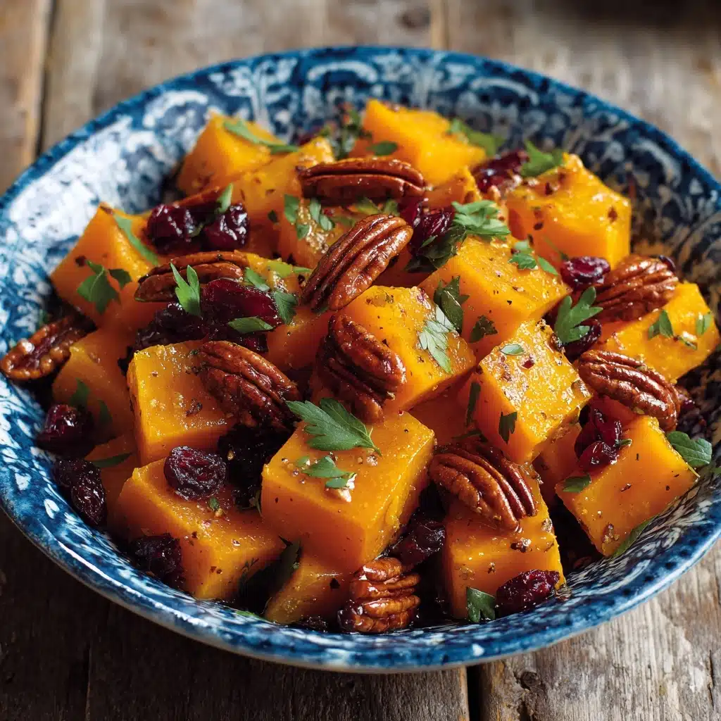 Roasted Butternut Squash with Cranberries and Pecans Recipe - Recipe Image