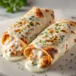 Cheesy Chicken Alfredo Wraps Recipe