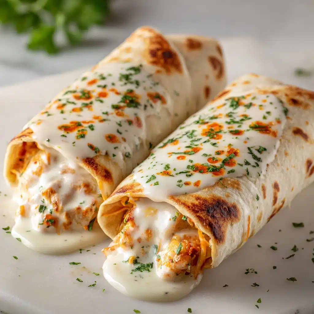 Cheesy Chicken Alfredo Wraps Recipe