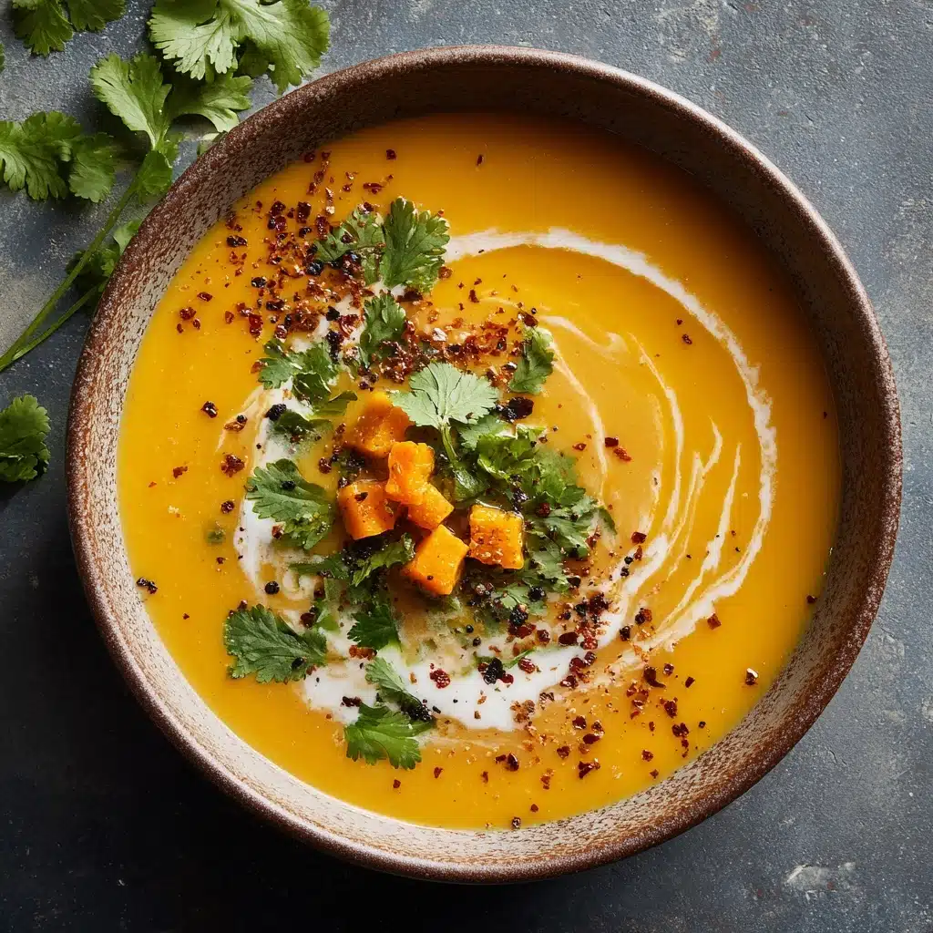 Spiced Butternut Squash and Sweet Potato Soup Recipe