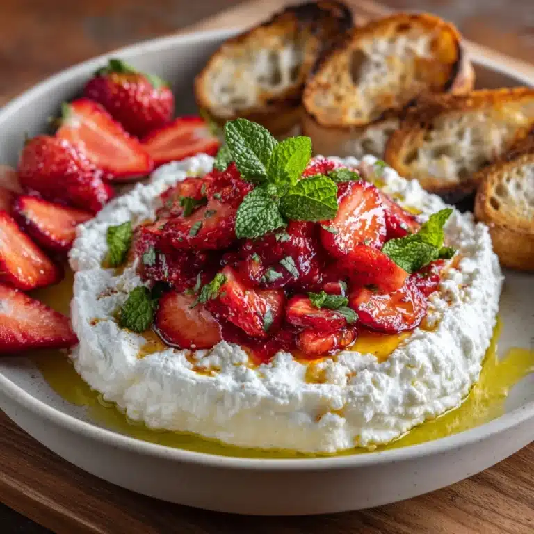Whipped Feta Dip with Roasted Strawberries Recipe