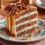 Southern Pecan Caramel Cake Recipe