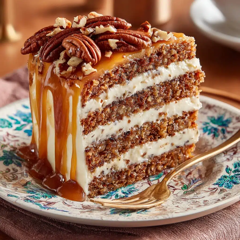 Southern Pecan Caramel Cake Recipe