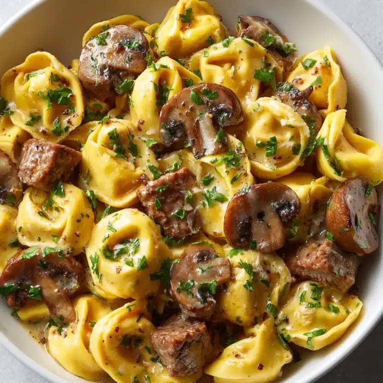 Philly Cheesesteak Tortellini Pasta Recipe
