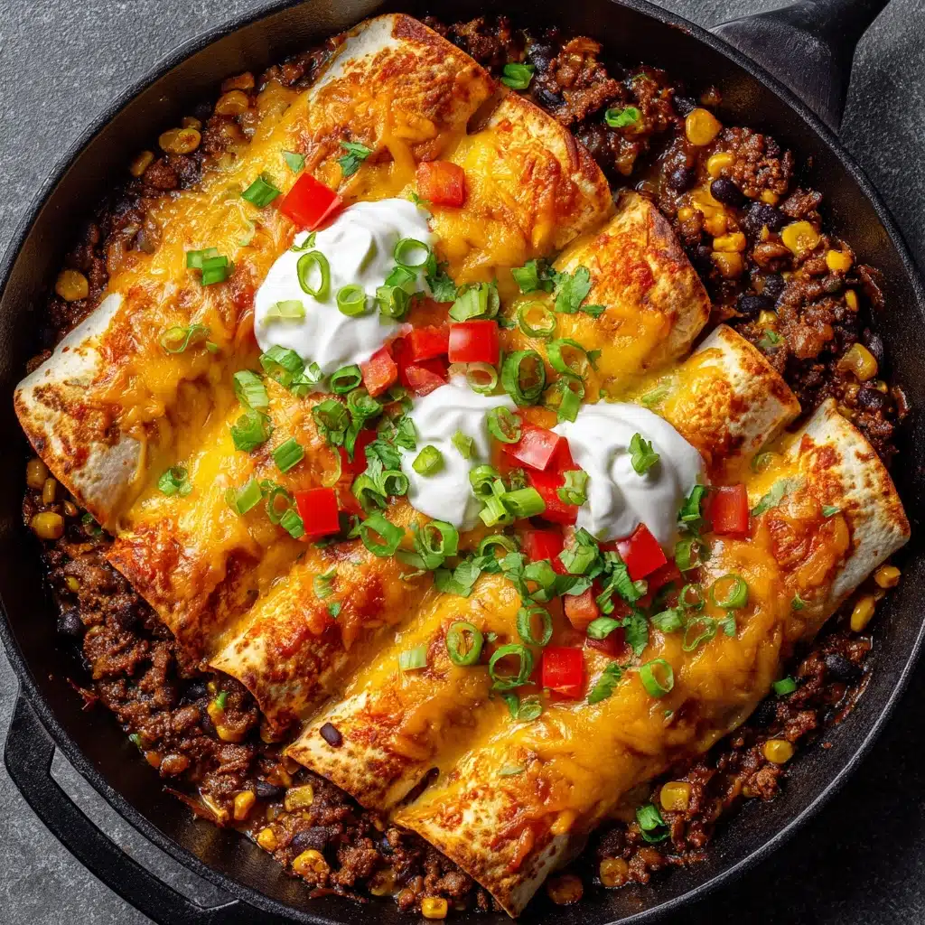 Beef Skillet Enchiladas Recipe - Recipe Image