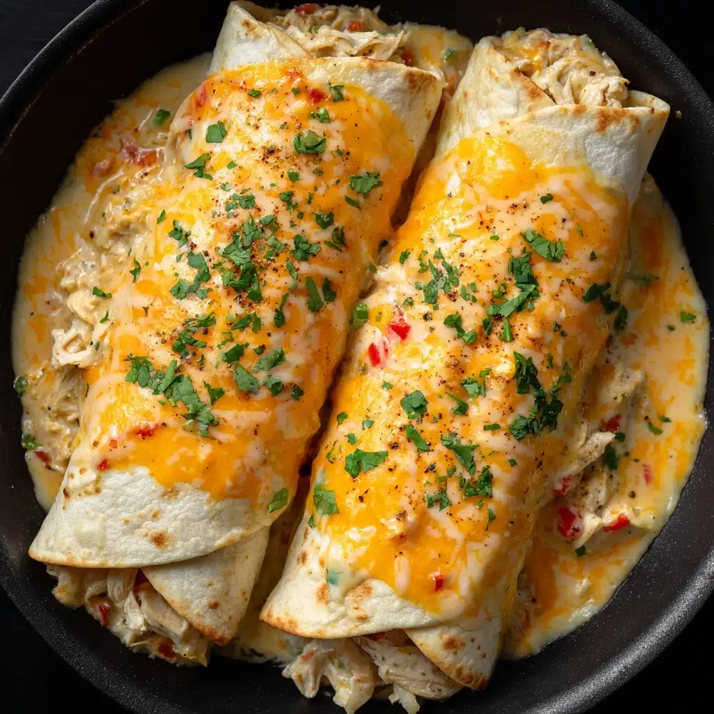 Cheesy Garlic Chicken Wraps Recipe