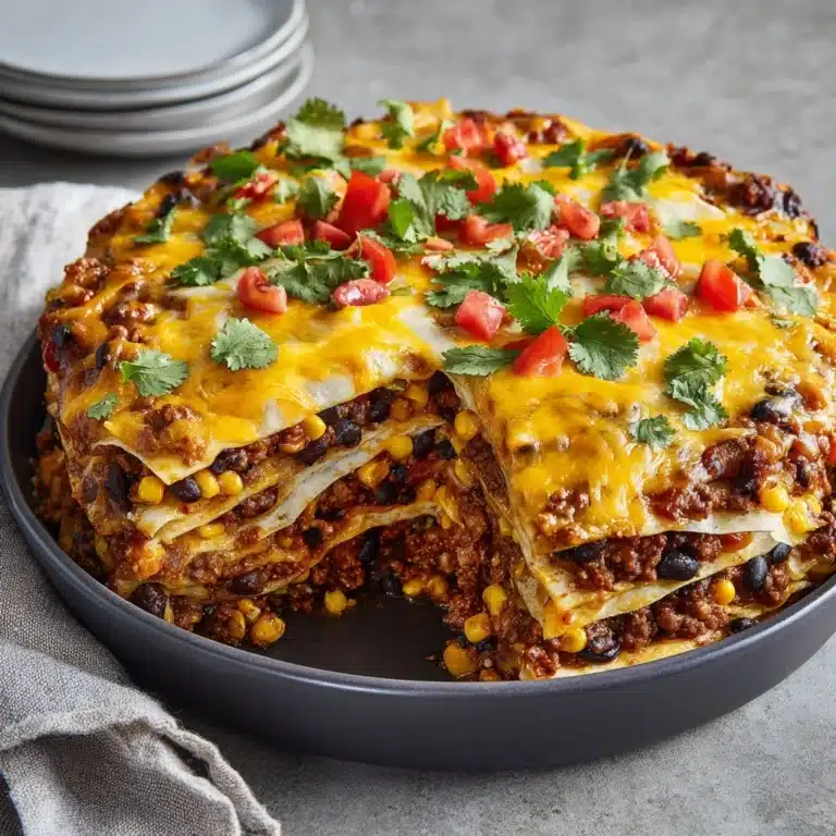 Taco Casserole with Tortillas Recipe
