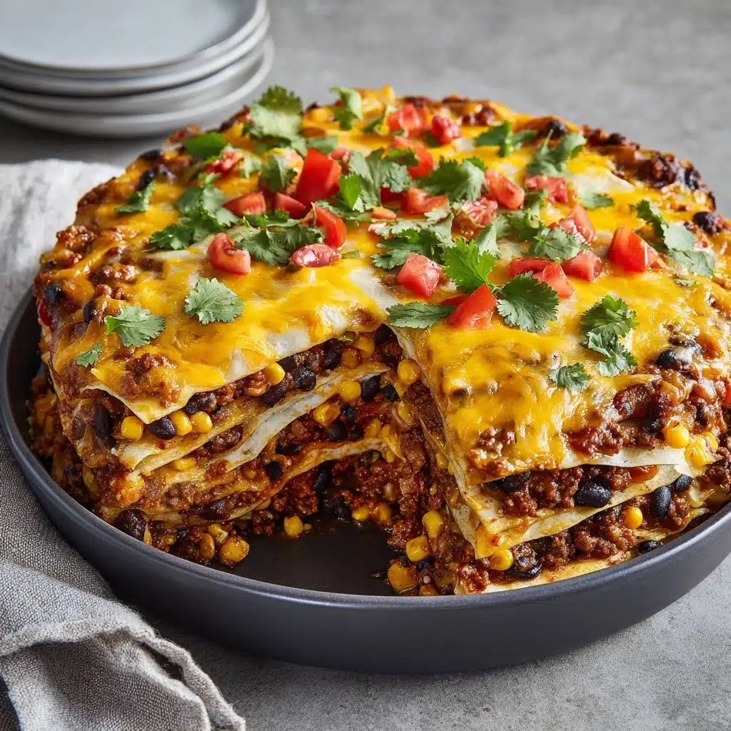 Taco Casserole with Tortillas Recipe - Recipe Image