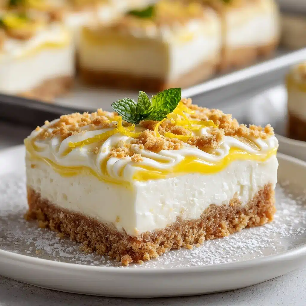 Lemon Cheesecake Bars Recipe