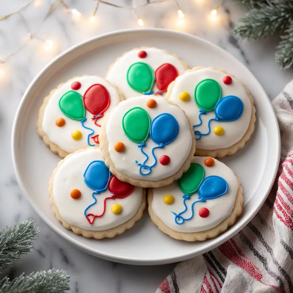 Christmas Lights Royal Icing Sugar Cookies Recipe