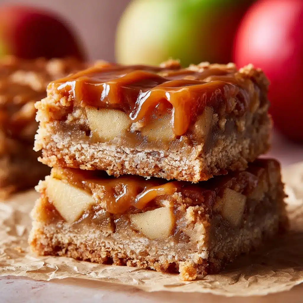 Maple Glazed Apple Blondies Recipe