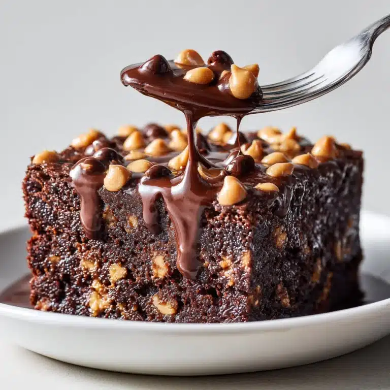 Slow Cooker Double Chocolate Peanut Butter Pudding Cake Recipe