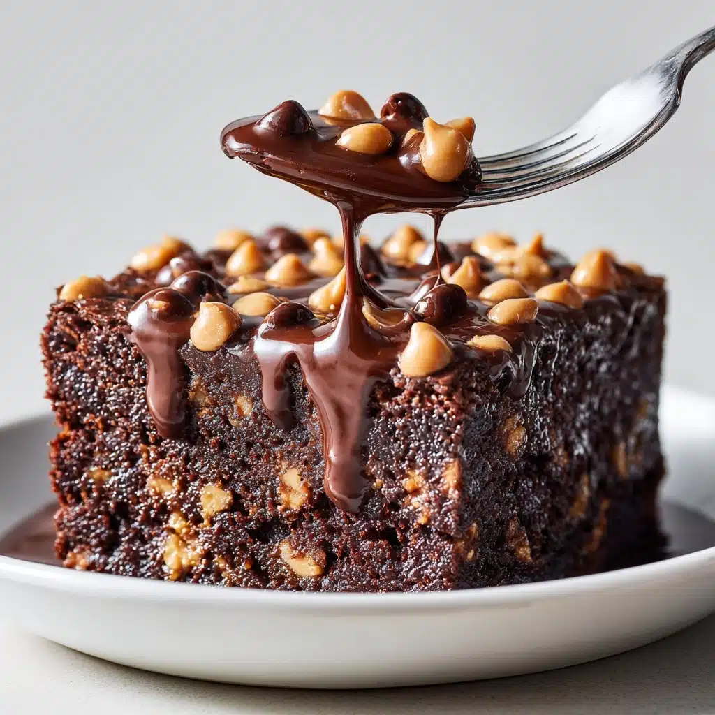 Slow Cooker Double Chocolate Peanut Butter Pudding Cake Recipe