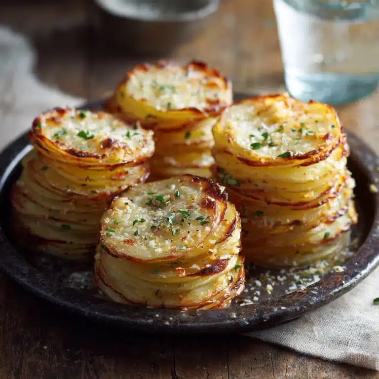 Parmesan Potato Stacks in Muffin Tin Recipe