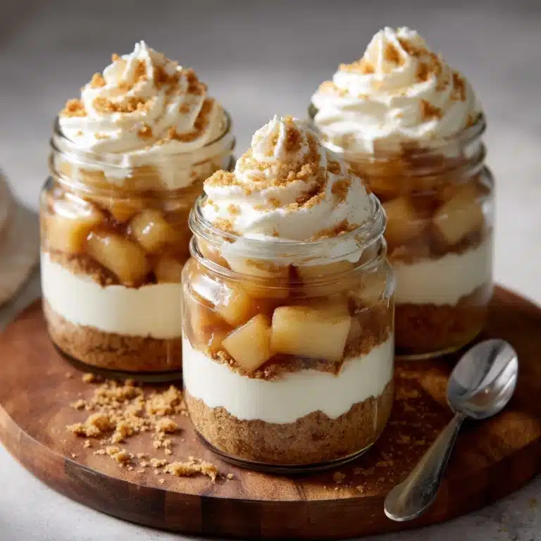 No-Bake Apple Cheesecake Jars Recipe