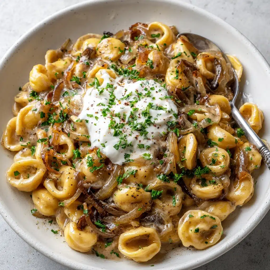 One Pot French Onion Pasta Recipe