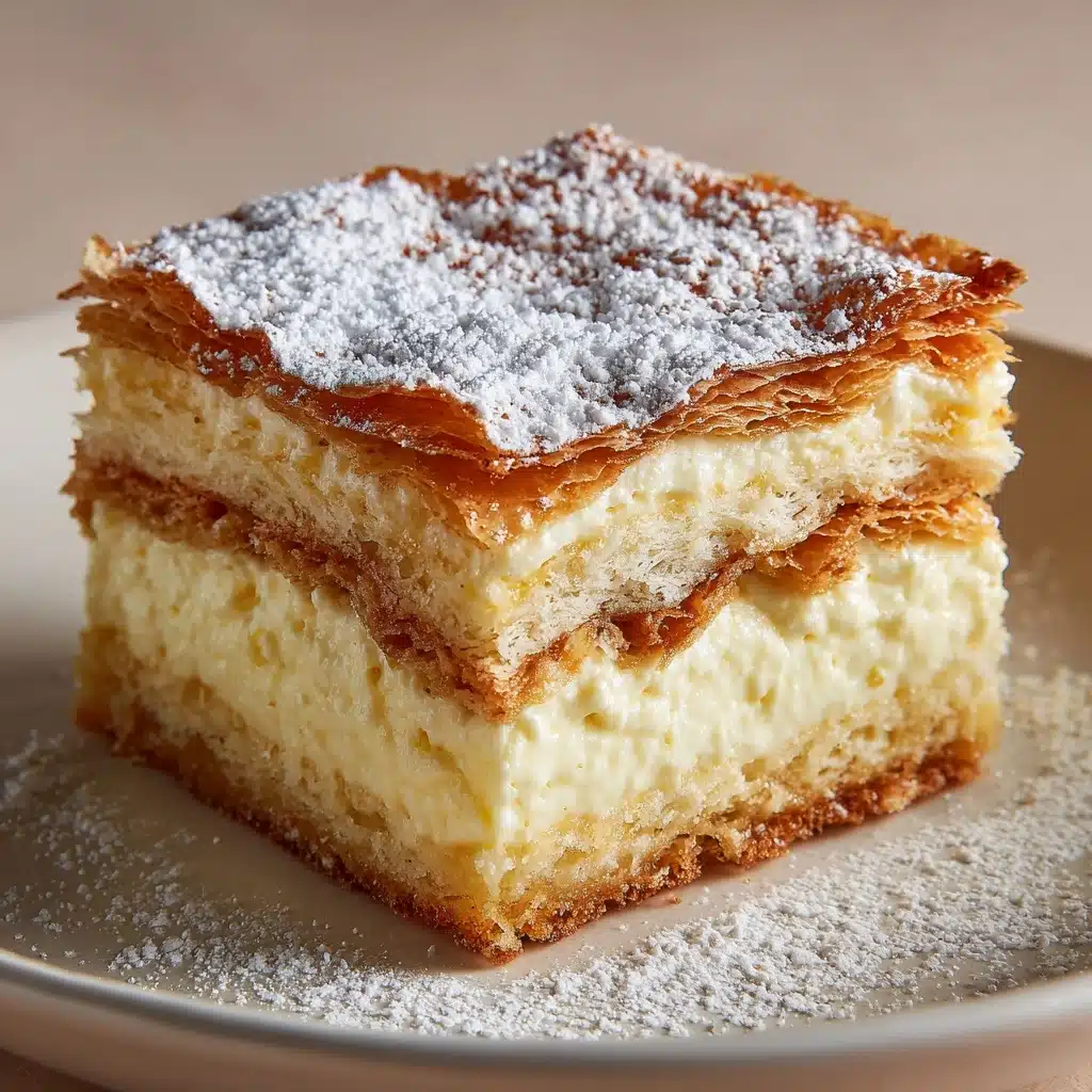 Vanilla Custard Cream Squares Recipe