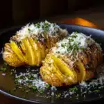 Garlic Parmesan Hasselback Potatoes Recipe
