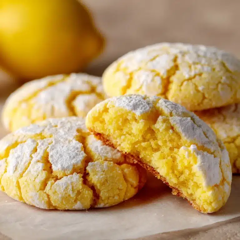 Lemon Crinkle Cookies Recipe