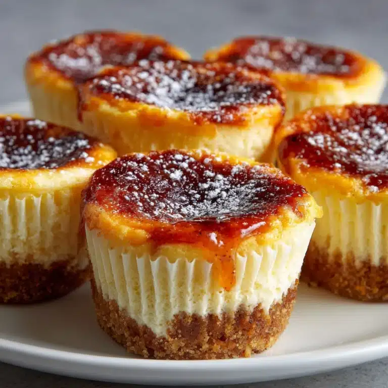 Mini Crème Brûlée Cheesecakes Recipe