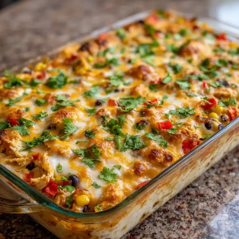 Easy Chicken Burrito Casserole Recipe
