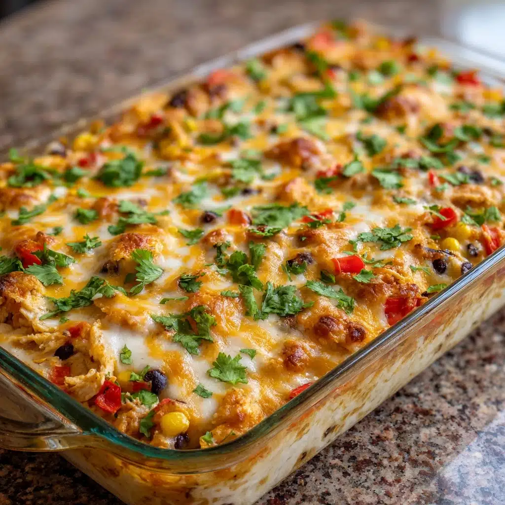 Easy Chicken Burrito Casserole Recipe