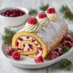 Christmas Raspberry Cake Roll Recipe