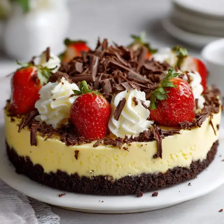 Vanilla Cheesecake with Chocolate Crust Recipe