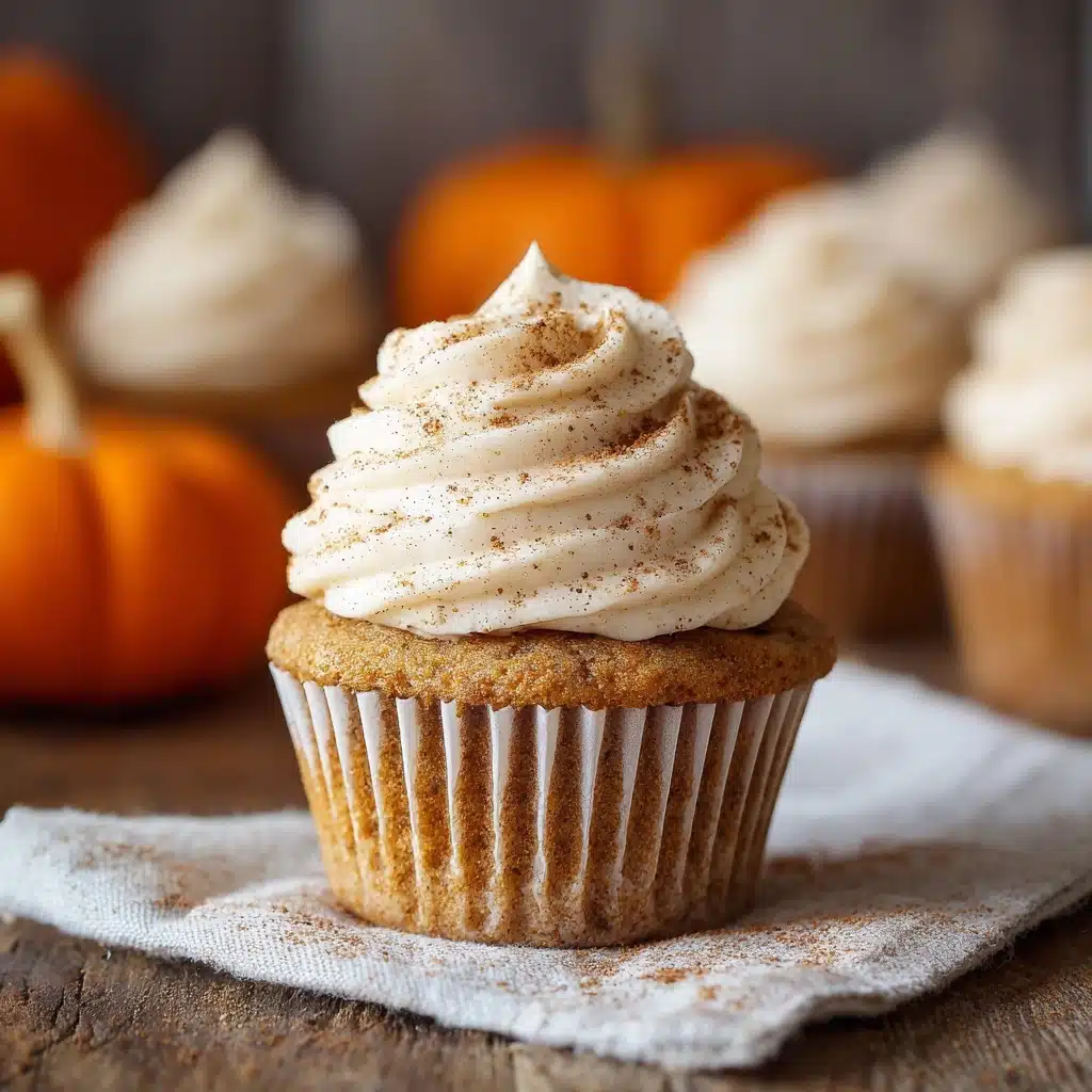 Pumpkin Cupcakes with Cinnamon Cream Cheese Frosting Recipe