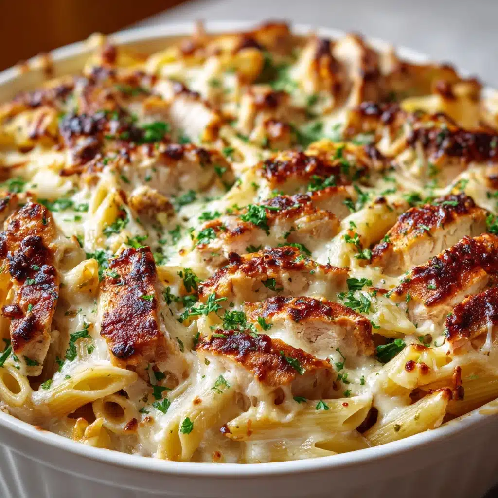 Garlic Parmesan Chicken Pasta Bake Recipe