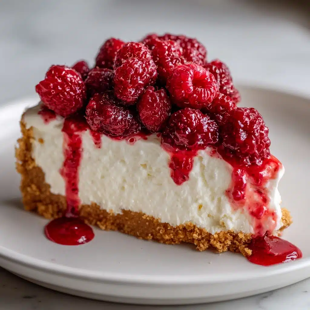 No Bake Raspberry Cream Pie Recipe - Recipe Image