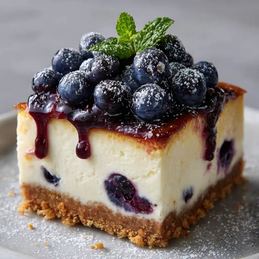 White Chocolate Blueberry Cheesecake Recipe - Recipe Image