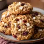 White Chocolate Cranberry Oatmeal Cookies Recipe