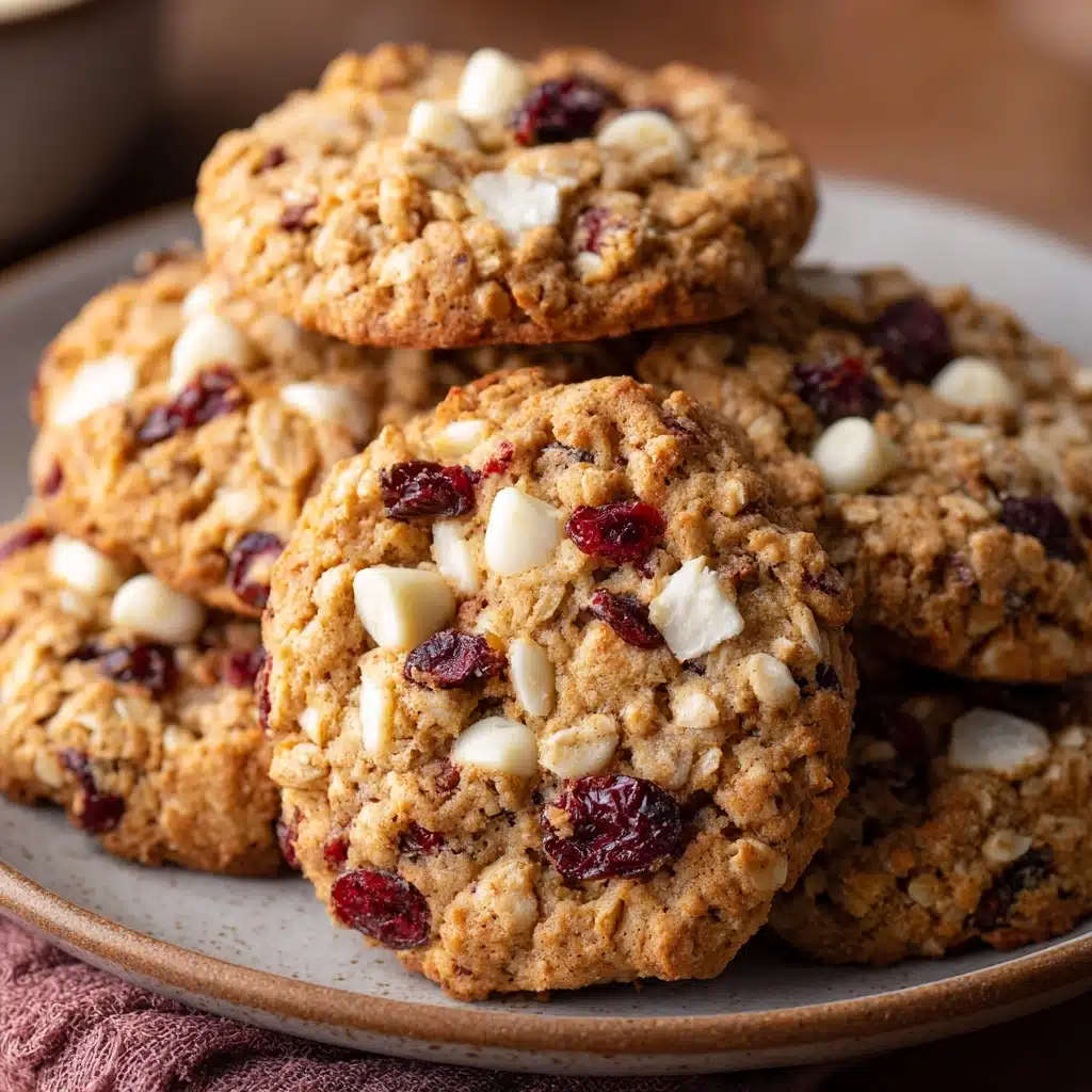 White Chocolate Cranberry Oatmeal Cookies Recipe