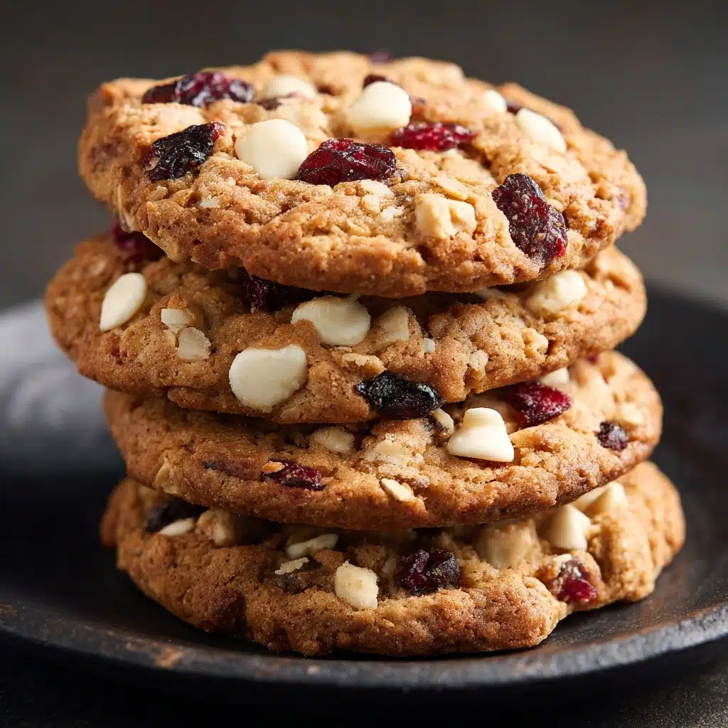 White Chocolate Cranberry Oatmeal Cookies Recipe - Recipe Image