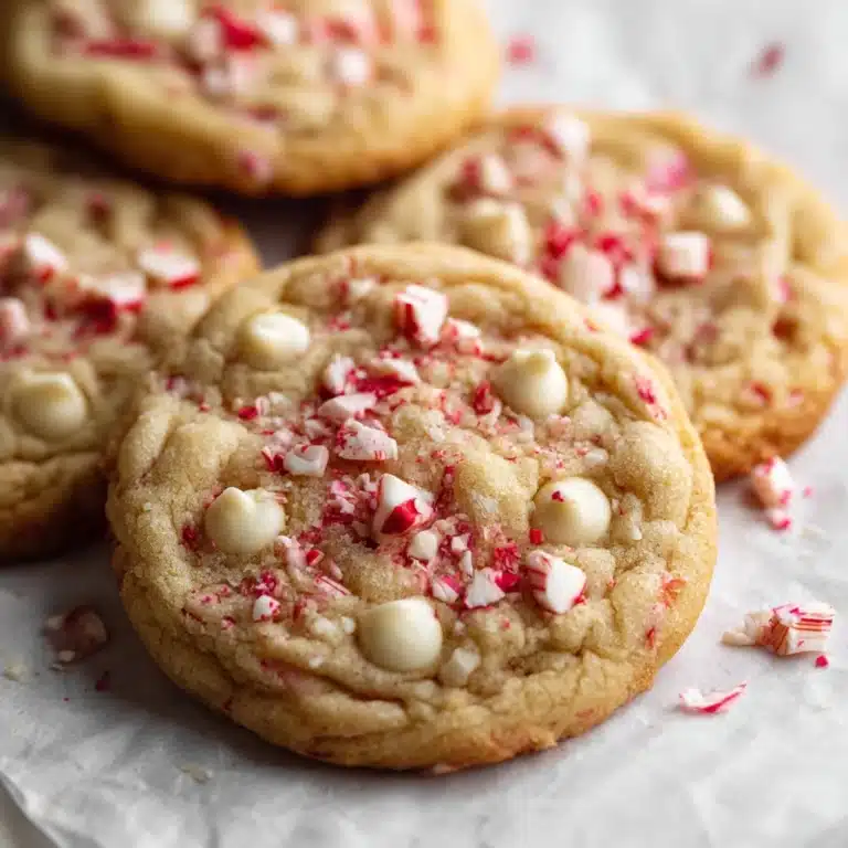 White Chocolate Candy Cane Cookies Recipe
