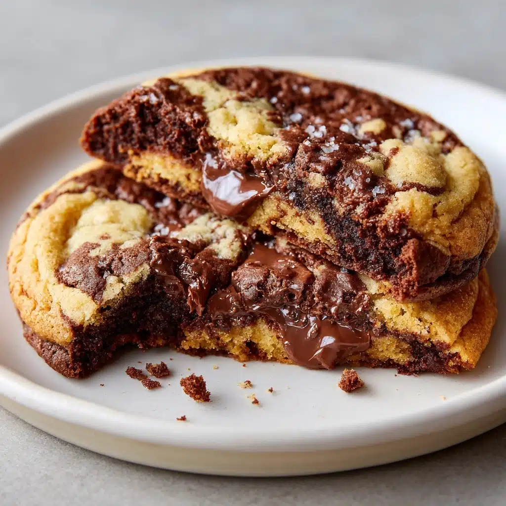 Peanut Butter Brownie Swirl Cookies Recipe